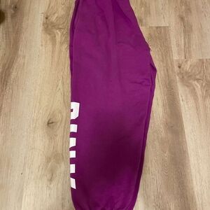 PINK Victoria's Secret Purple Sweatpants with Side Detail